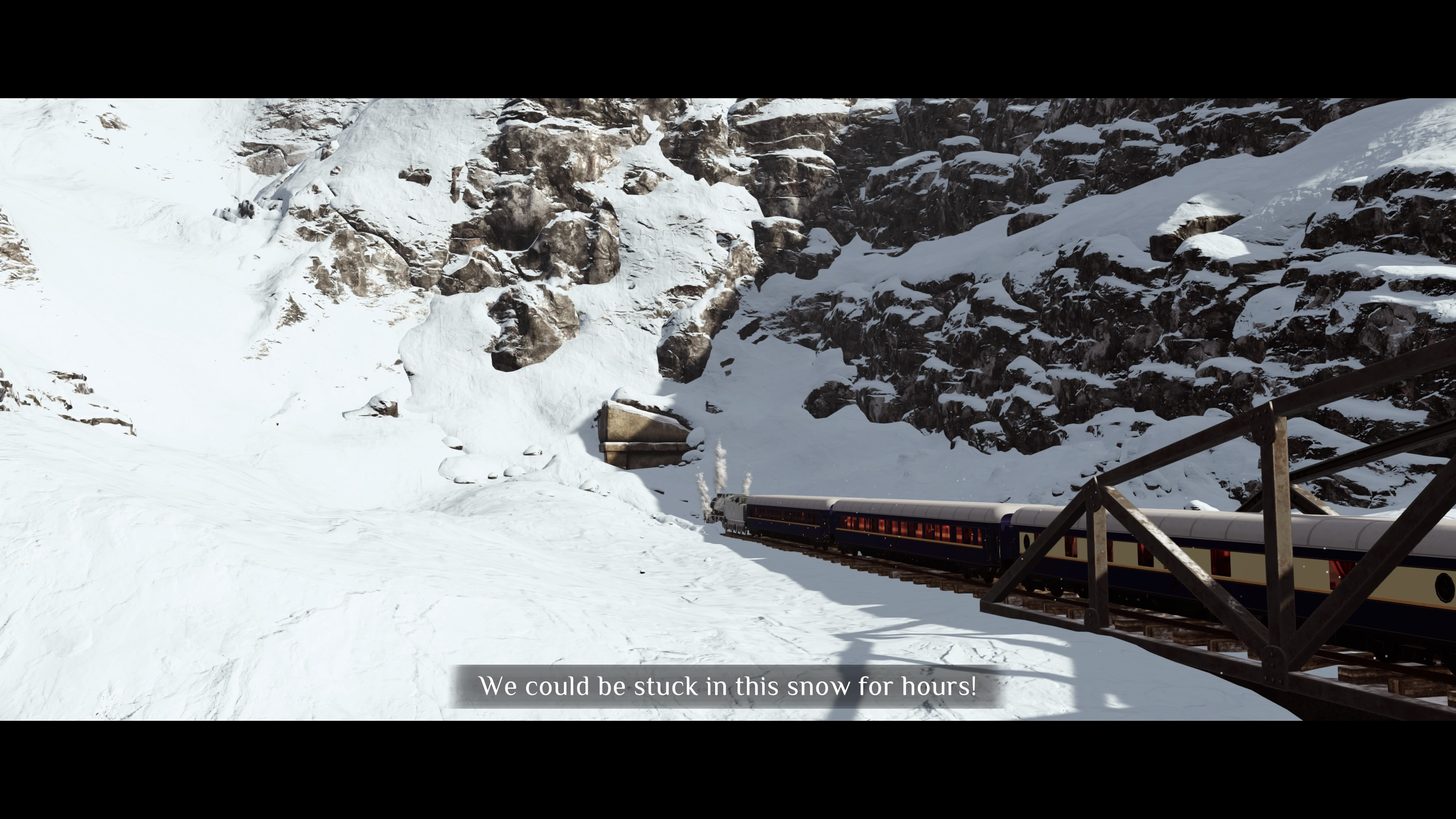 Wir stecken im Schnee fest